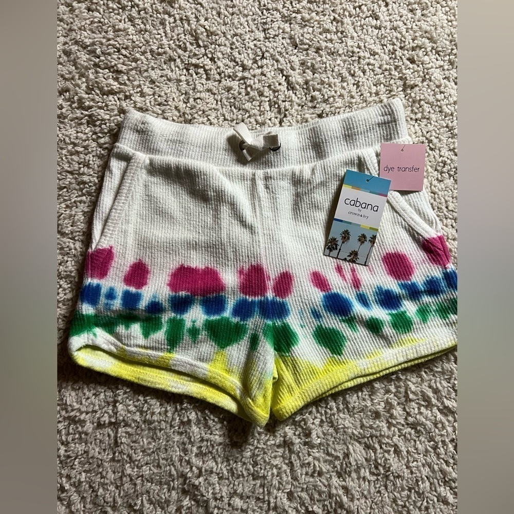 Kids Size Medium Crown & Ivey Tie-Dye Shorts NWT